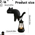 thumbnail image 2 of Cat with Lantern Shelf Decor, Decorative Bookshelf Light, 3D Printed Cats Shelf Hook with LED Lantern, Cats Hook with Lanterns for Keys Desk Bookshelf, Gift for Cat Lovers, 2 of 4