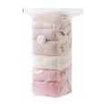 thumbnail image 4 of X-Large No-Pump Vacuum Storage Bag Size XL - Reusable Space Saver for Quilts Blankets Comforters Airtight White, 4 of 9