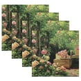 thumbnail image 5 of Satin Polyester Napkins - 20x20 InchSingle-Sided Printed Napkins, 1-Piece/4-Piece/6-Piece Set, DIY Personalized Table Setting，Flower Gate and Seat, 5 of 8