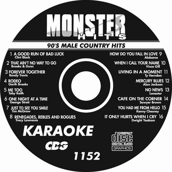 Viva - Karaoke Monster Hits Cd G 90'S Male Country Hits #1152