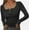 Black, variant on Womens Long Sleeve Shirts Casual Fall Fashion Clothes Tops Basic Ribbed Knit T Shirts