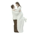 thumbnail image 1 of Figura de resina para novio y novia, adorno para pastel de boda, decoración romántica para pastel para boda, 1 of 8