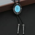 thumbnail image 3 of Yokua Fashion Shirt Bolo Ties Men Vintage Bolo Tie Music Festival PU Rope Shirt Tie, 3 of 12