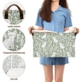 thumbnail image 5 of Yayeee Foldable Storage Basket for Shelves Set of 2 Waterproof Cloth Bins with Handles, Green Floral Cat Pattern, 5 of 7