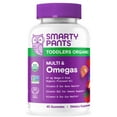thumbnail image 3 of SmartyPants Toddler Organic Multi & Vegetarian Omega 3 Gummy Vitamins with D3, C & B12 - 60ct, 3 of 13