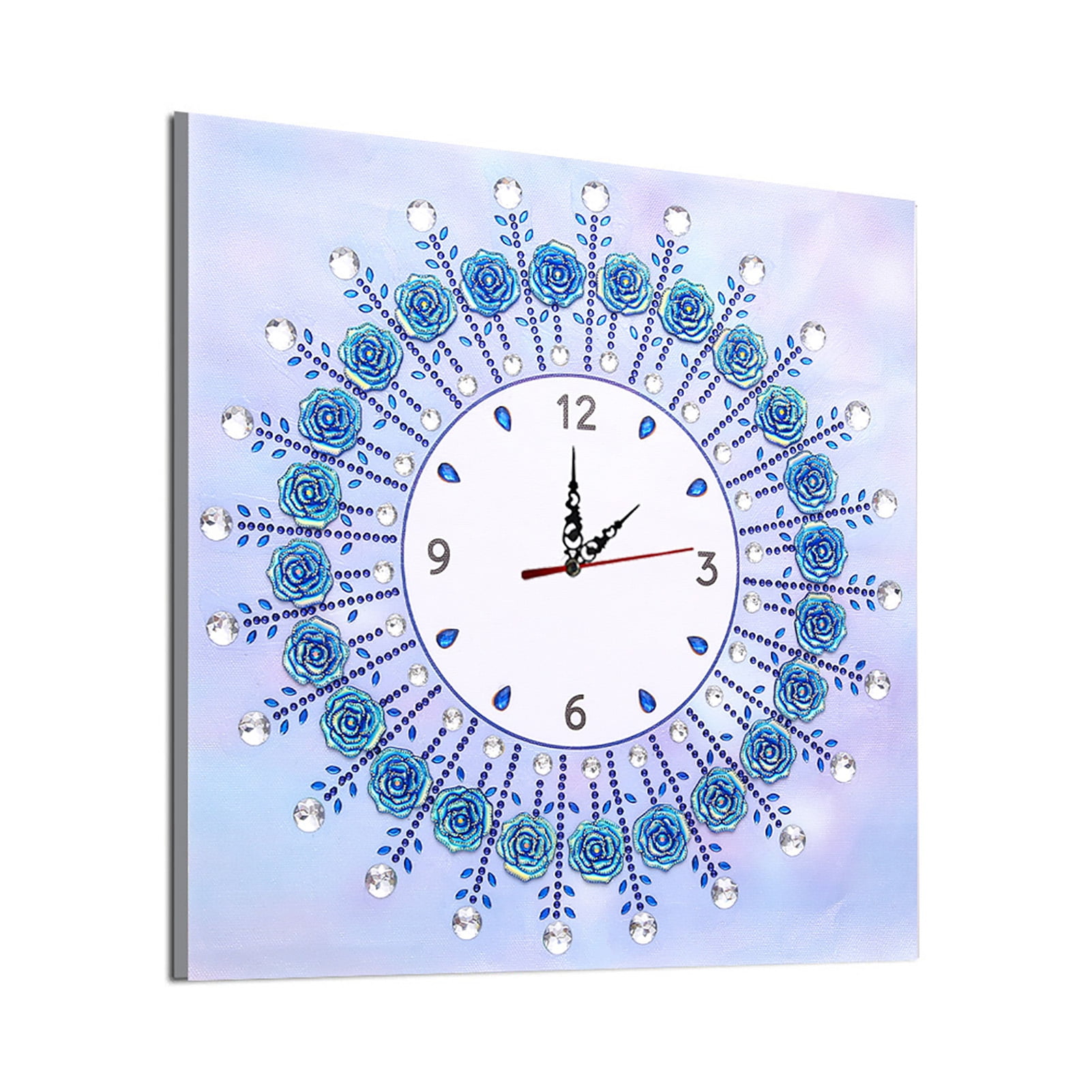 XINHUADSH Diamond Painting No Deformation 1 Set Easy to Read Diamond  Painting Clock Ornamental Premium for Indoor 