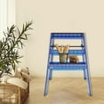 thumbnail image 5 of Portable 3 Steps Ladder, Folding Step Ladder Double Sided Stepladder Heavy Duty Step Stool Blue for Home Garage Shop, 5 of 18