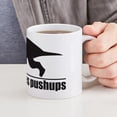 thumbnail image 6 of CafePress - Funny T Rex Hates Pushups Mug - 11 oz Ceramic Mug - Novelty Coffee Tea Cup, 6 of 6