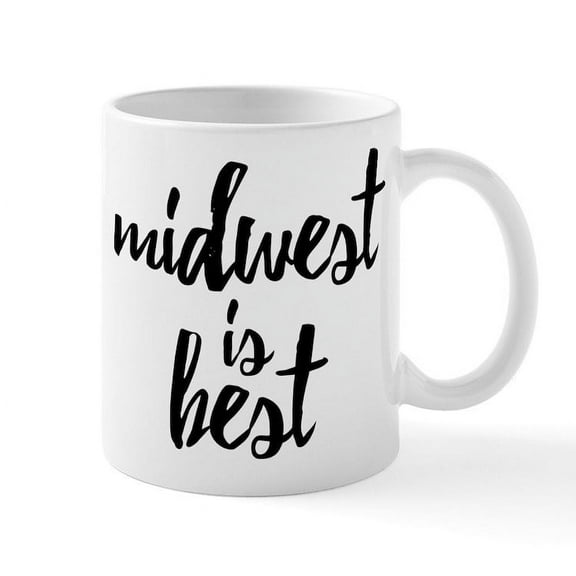 CafePress - Midwest Is Best - 11 oz Ceramic Mug - Novelty Coffee Tea Cup