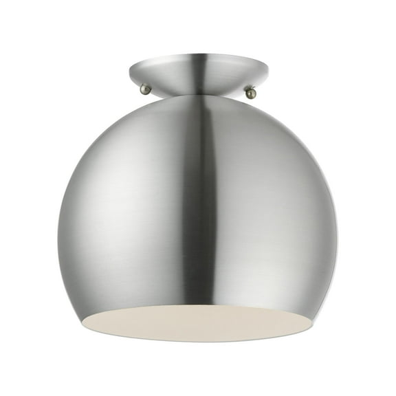 Livex Lighting - Piedmont - 1 Light Semi-Flush Mount In Transitional Style-9.25