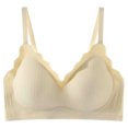 thumbnail image 1 of DPTALR Woman Seamless Thin Without Rims Soft Support Gathered Breathable Underwear Daily Bra., 1 of 3