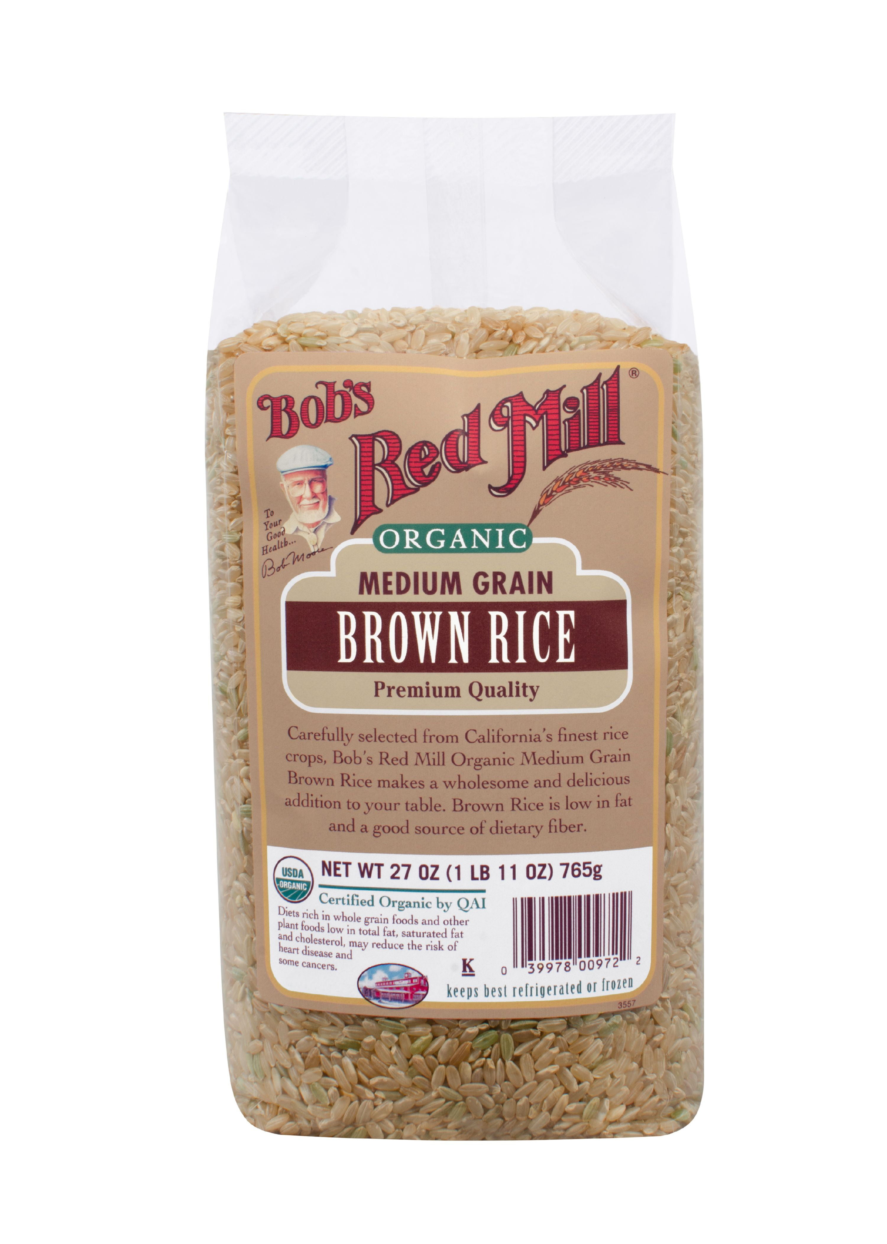 Bobs Red Mill Organic Brown Rice, 27 Oz