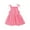 Hot Pink, variant on Odeerbi Summer Tank Dress For Girls Toddler Kids Baby Seaside Beach Dress Sling Skirt Floral Skirt Light Blue