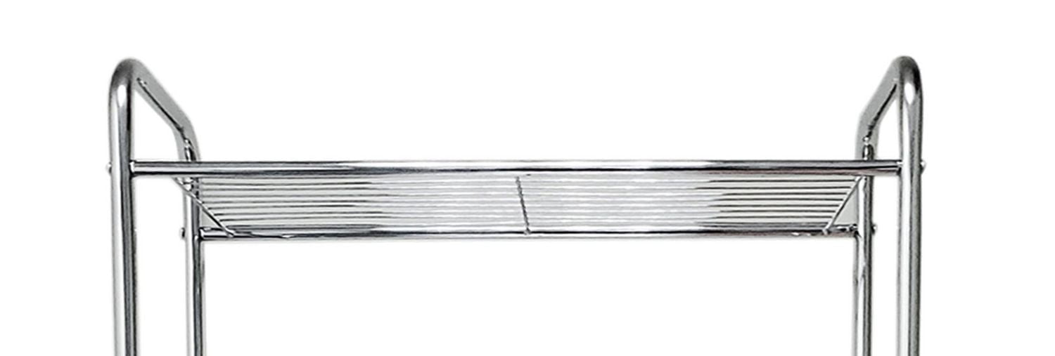 Era Nautical Over the Toilet Space Saver and Organizer, Chrome, 25x68.70in, 25in x 68.70in,