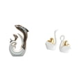 thumbnail image 1 of Figuras Modernas Abstractas De Cerámica De Delfines Y Cisnes. Estatua Decorativa Para Soporte De TV, Chimenea, Oficina, Sala De Estar, Mesa De Centro, Estantería O Entrada., 1 of 8