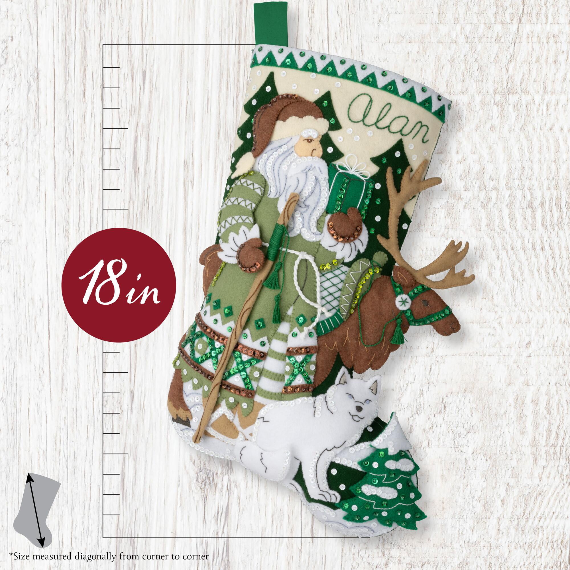 Bucilla Nordic Noel 18 in Multicolor Felt Stocking Kit