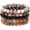 C, variant on 5PCS Semi-Precious Gemstone Bracelet - Healing Crystal Stone Beaded Bracelets for Women Men 8mm Round Beaded Stretch Bracelets Unisex Yoga Bracelets