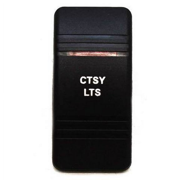 Carling Boat Rocker Switch Cover | Courtesy Lights Actuator Black