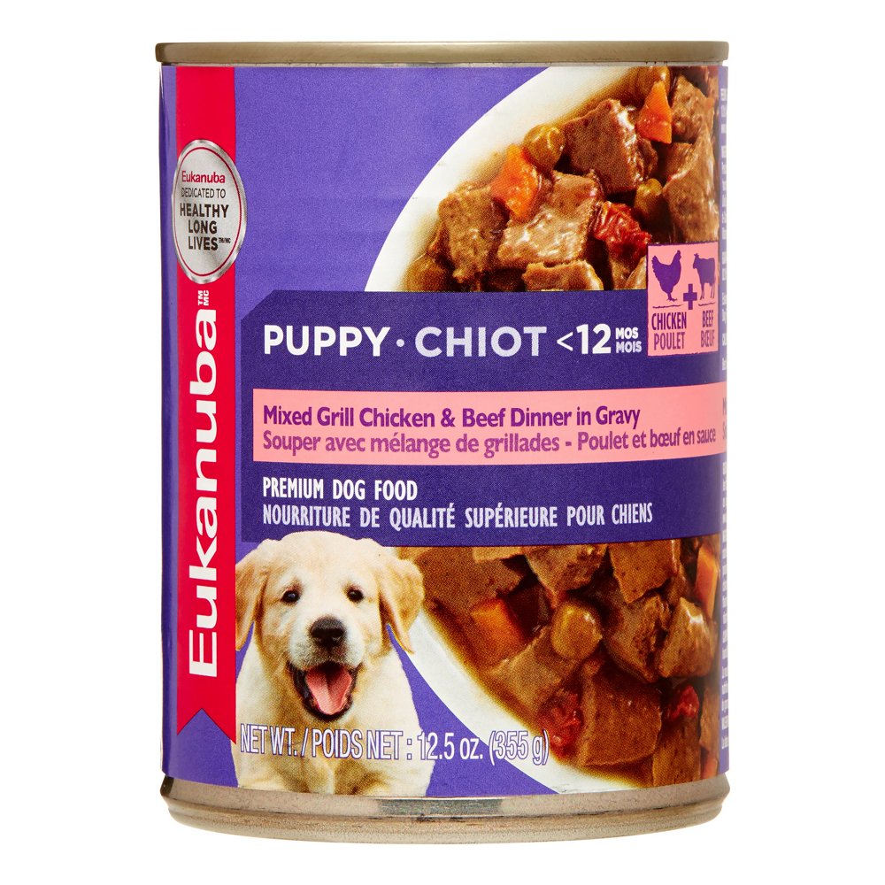 Eukanuba Mixed Grill with Chicken & Beef Puppy Wet Dog Food, 12.5 Oz