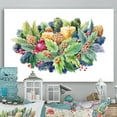 thumbnail image 1 of Designart Elegant Christmas Plant Composition Traditional Canvas Wall Art, 1 of 4