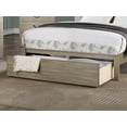 thumbnail image 3 of Transitional 1pc California King Size Bed w Storage underbed Drawer Light Tan Hue Finish Beautiful Bedframe Bedroom Furniture, 3 of 4