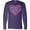 Purple, variant on Inktastic Valentine Words in Pink Long Sleeve T-Shirt