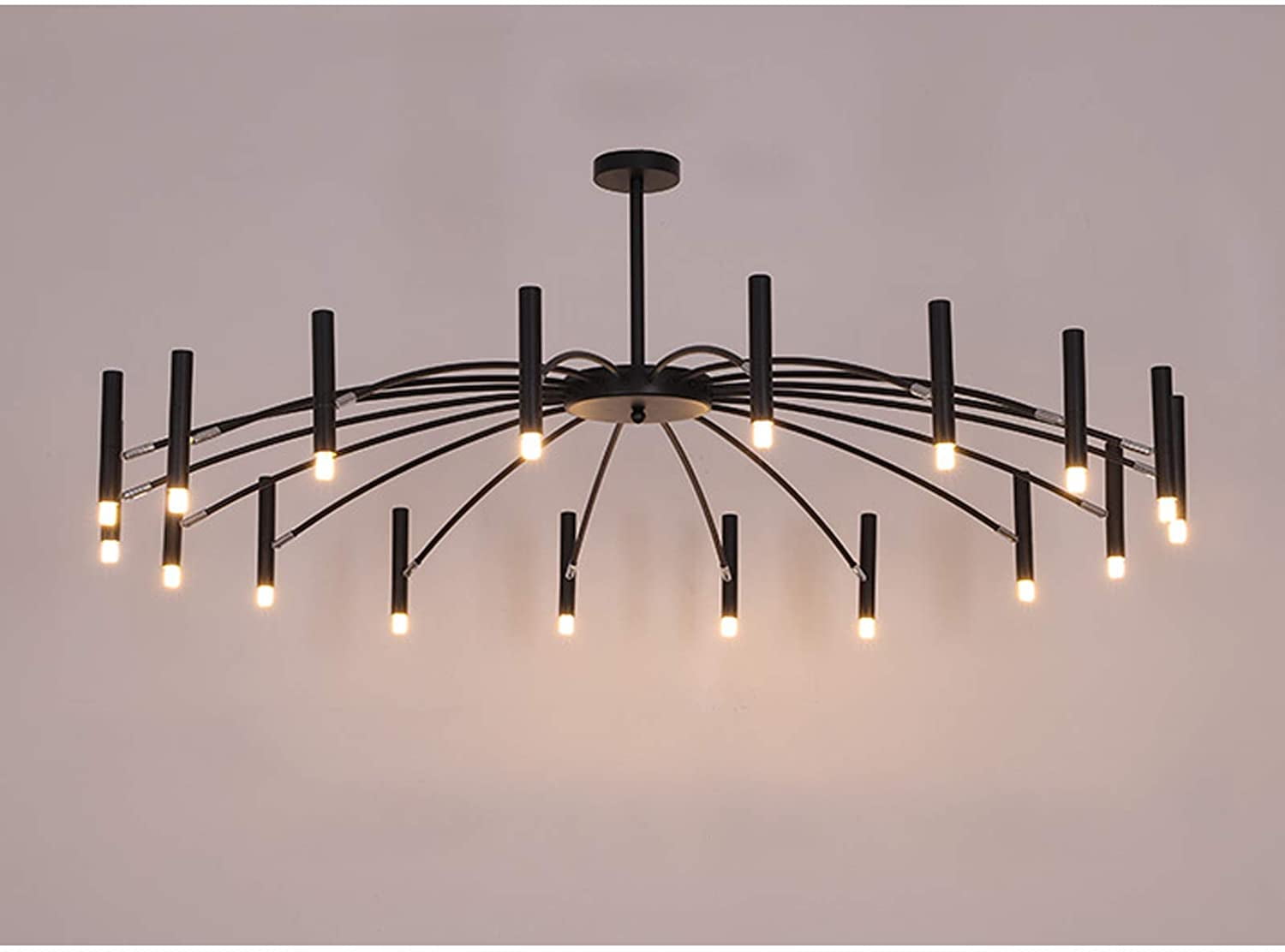 FETCOI Modern 18-Light Pendant Light Ceiling Light Fixture Nordic Metal Chandelier