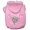 Pink, variant on Mirage Pet Products Four Leaf Clover Outline Hoodies