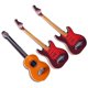 thumbnail image 2 of ColoMX 3 unids mini guitarra modelo kids room dormitorio decoración adorno guitarra miniatura, 2 of 7