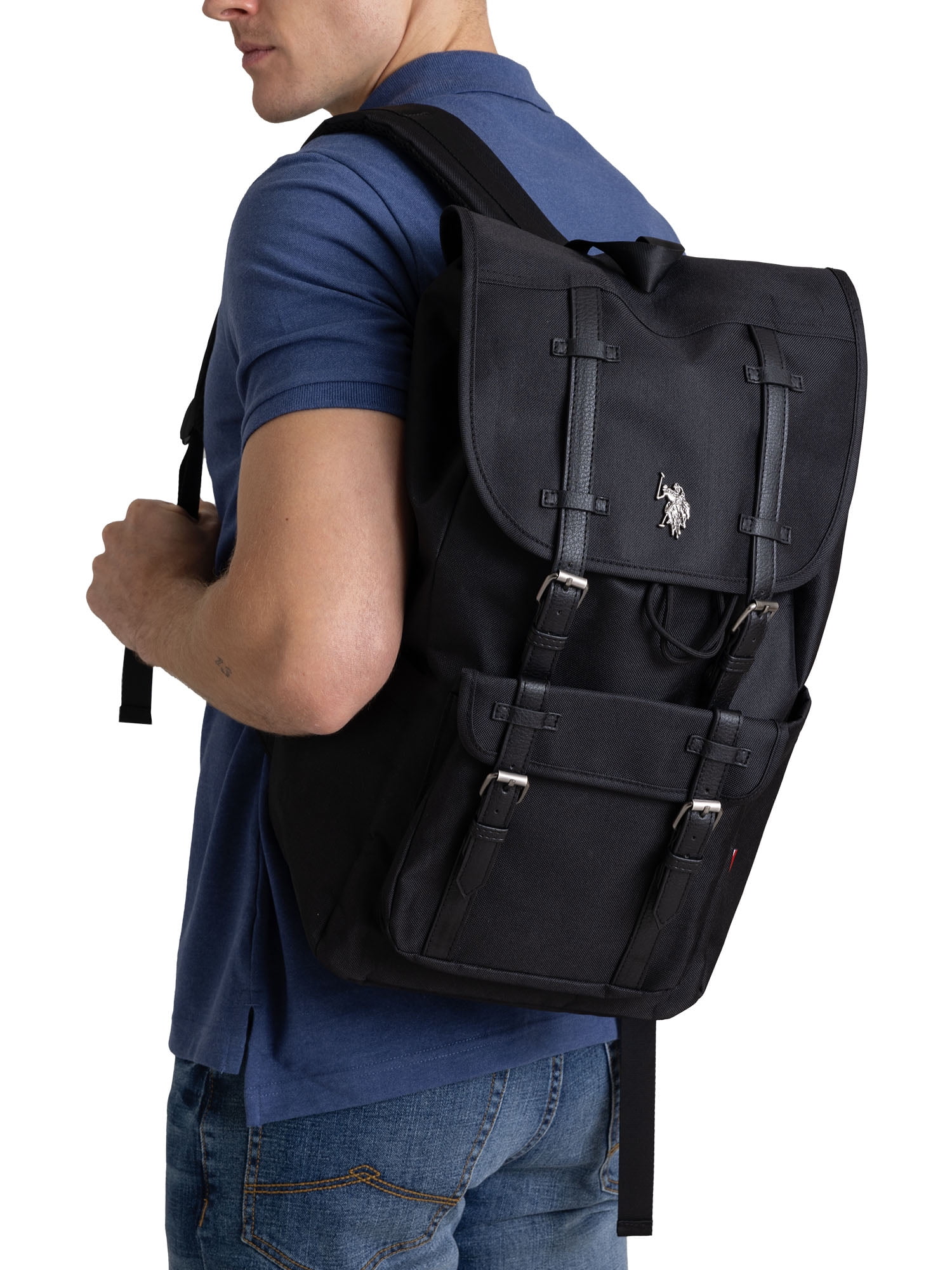 U.S. Polo Assn. Unisex Top Loader Flap Backpack