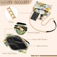 thumbnail image 3 of FORMRS Women Crossbody Purse with Chain Strap Vegan Leather Shoulder Handbag, Orange Watercolor Bees, 3 of 7