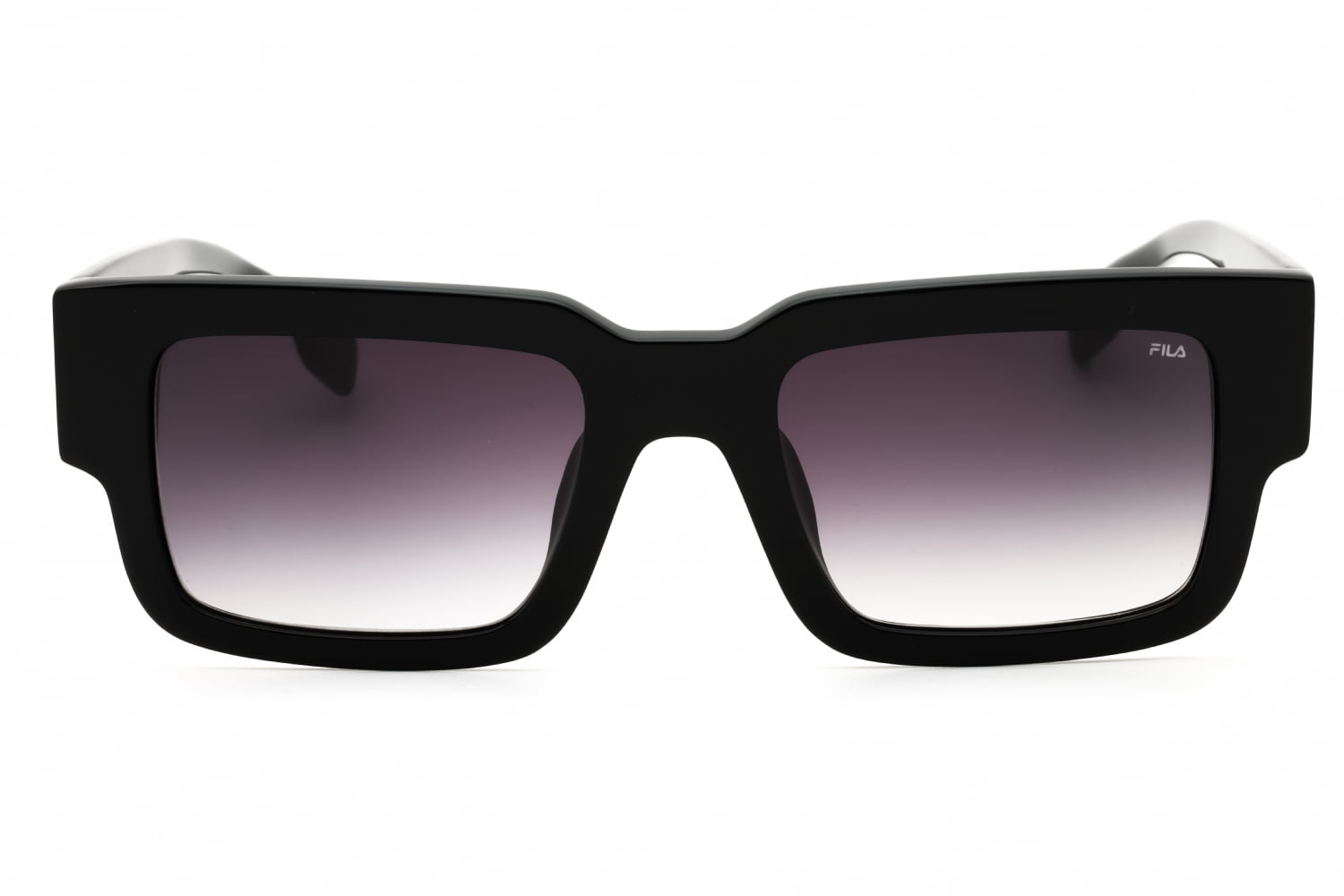 FILA SFI314V 700 51mm Rectangle Sunglasses Men's Shiny Black