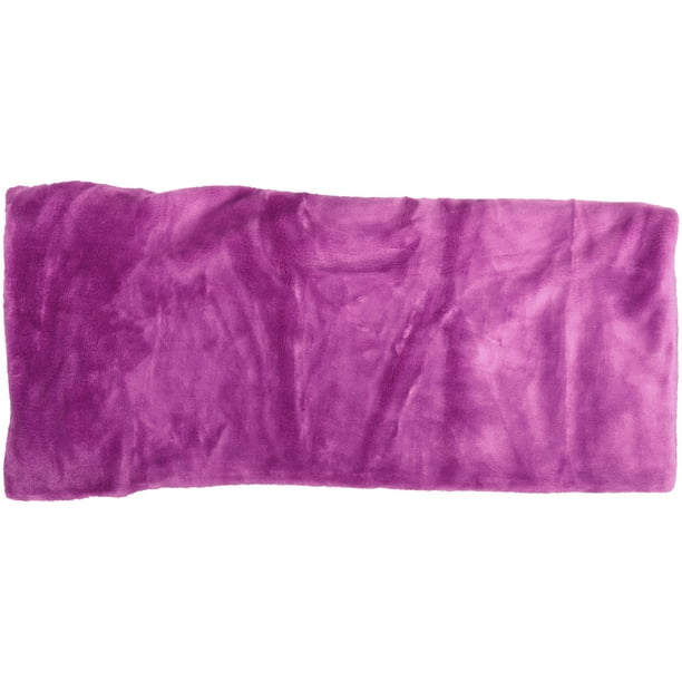 Mainstays Ms Plush Purple Body Pillow Cover
