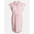 thumbnail image 6 of Time and Tru Women's Utility Shirtdress, Sizes XS-XXXL, 6 of 6