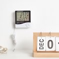 thumbnail image 2 of Amdohai Thermometer Hygrometer with Clock Digital Humidity Temperature Gauge Temp. Monitor, 2 of 9