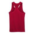 thumbnail image 4 of YLSDY Men's Ribbed Crew Neck Tank Top, High Elastic Compression Sleeveless Shirt for Gym Training Red XL, 4 of 9