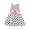 White, variant on LIJCC Girls' Sleeveless Polka Dot Dress - Flower-Accented Belt Detail - Cute Design - Ideal for Casual Outings, Playdates & Special Occasions