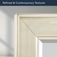 thumbnail image 3 of Head West Champagne Silver Pave Textured Rectangular Framed Wall Vanity Mirror - 29" x 35", 3 of 8