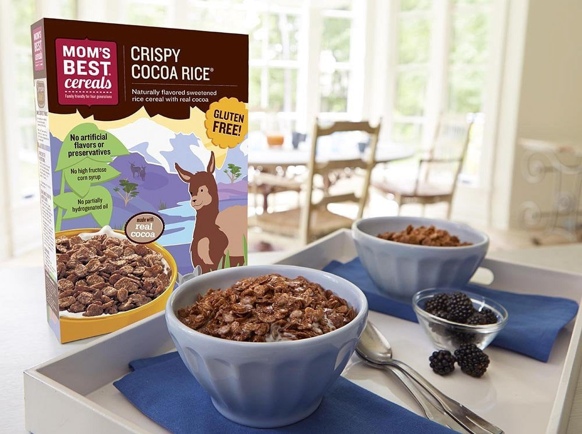 Mom's Best, Rice Cereals, Kosher, Crispy Cocoa Rice, 17.5 Oz, 14 Ct