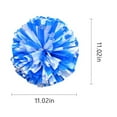 thumbnail image 3 of 2 PCS 11"Cheerleading Pom Poms for Adult Kids, Metallic Foil & Plastic Ring Pom for World Cup Sports Match Dance Party Cheering Team,Blue White, 3 of 5