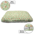 thumbnail image 3 of Animal Pet Bed, Fox Faces in Scandinavian Style Leaf Forest Illustration, Chew Resistant Pad for Dogs and Cats Cushion with Removable Cover, 24" x 39", Pale Green Burnt Sienna, by Ambesonne, 3 of 4