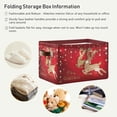 thumbnail image 5 of GZHJMY Gold Shiny Deers and Christmas Decorations Storage Bin for Toy Storage Basket Dirty Clothes Sundries Office Home Closet Shelf Cube Box Waterproof Laundry Basket Collapsible Organizer, 5 of 7