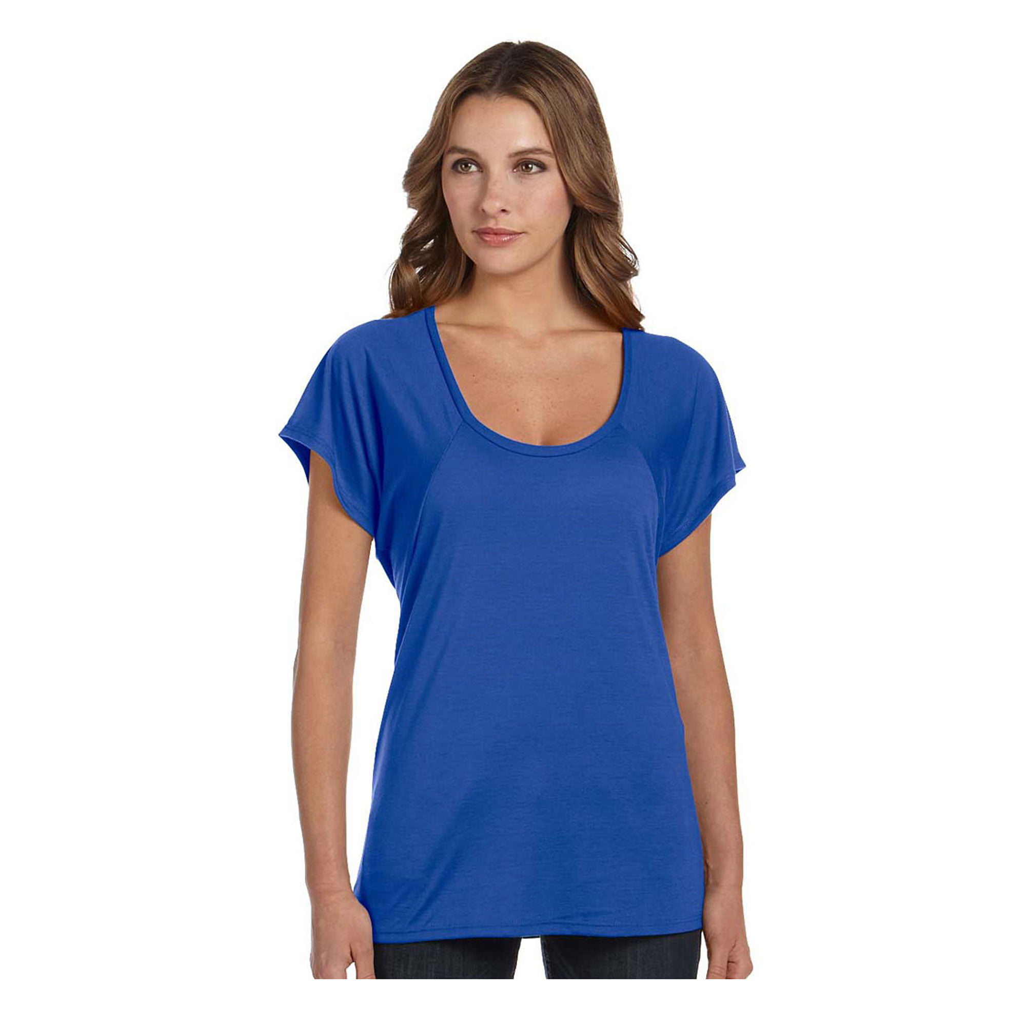 Bella Canvas Women's Flowy Scoop Neck Raglan T-Shirt, Style B8801 ...