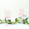 thumbnail image 4 of Balsa Circle 6 Blush Transparent 10 oz Plastic Cylindrical Wine Glasses with Long Stem Drinkware Weddings Parties Events Receptions Home Bar Cocktails Dining Tableware Decorations, 4 of 8