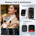 thumbnail image 6 of Smart Watch HD 466*466 Bluetooth Call(Answer/Make) 700mAh IP67 Waterproof 100+ Sports Modes Fitness Tracker Smartwatch for Android Ios Women Men Watch, 6 of 10