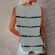 thumbnail image 5 of Moda mujer impreso sin mangas O-cuello bolsillos Casual Tops camiseta blusa Pompotops lopia989512, 5 of 5