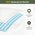 thumbnail image 3 of Mattress Protector Waterproof, Premium Fitted Sheet Style, Against Spill Stains Dust, Deep Pocket Fitting Up to 15" Mattress, Breathable, Quiet, Soft, White, Full Size, 3 of 7