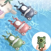 Bath Toys for Toddlers 1-3, Wind Up Swimming Frog Bathtub Toy, BPA Free Floating Baby Water Toy, Kids Tub Pool Water Play Toy, Stocking Stuffers Party Favors for Boys Girls