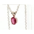 thumbnail image 3 of Natural Oval Pink Tourmaline Sterling Silver Necklace NT196, 3 of 8
