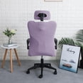 thumbnail image 4 of Funda ergonómica para silla de oficina FORCHEER, repelente al agua, color morado, 4 of 7